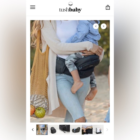 -SOLD- TushBaby baby / toddler hip carrier - Picture 5 of 10